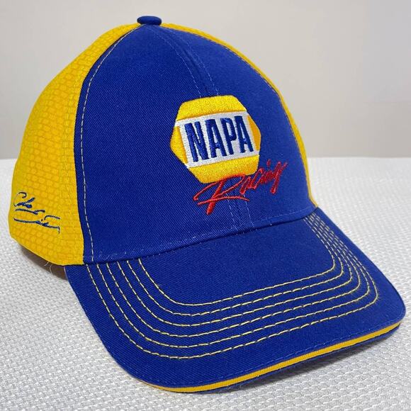 NAPA NASCAR Racing Hat Chase Elliott #9 Blue Yellow Adjustable Baseball Cap - Picture 1 of 8